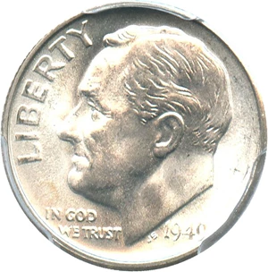 image for: 1949-S 10c PCGS MS67