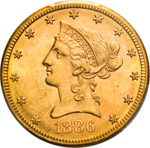 image for: 1886-S $10 PCGS MS63