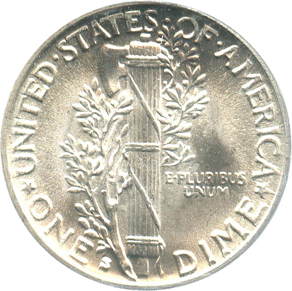 image for: 1929-S 10c PCGS MS65