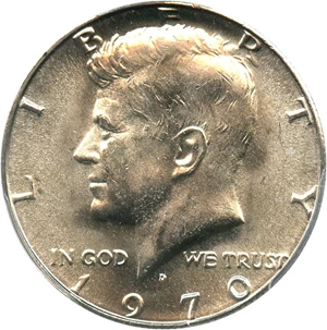 image for: 1970-D 50c PCGS MS65