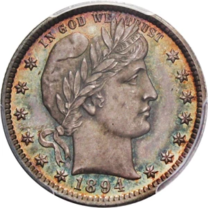 image for: 1894 25c PCGS/CAC Proof 65 - No Reserve!