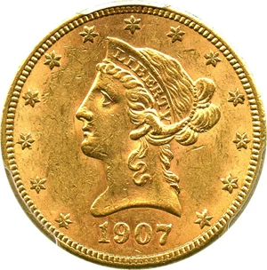 image for: 1907-S $10 PCGS MS61 - No Reserve!