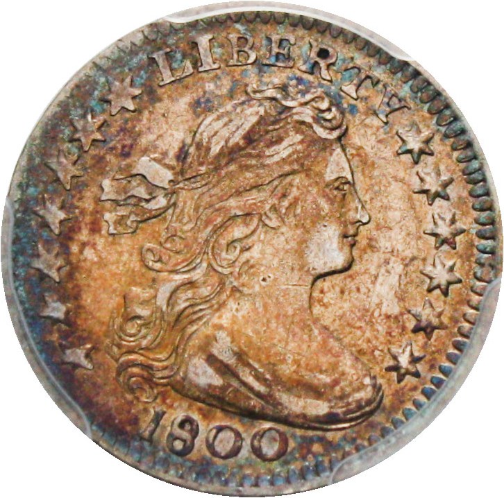 image for: 1800 H10c PCGS/CAC XF45 (LM-1) Colorful Toning