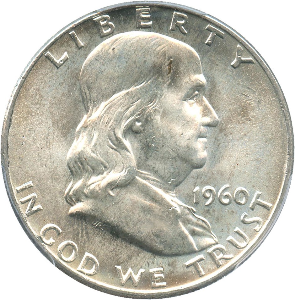 image for: 1960-D 50c PCGS MS64+