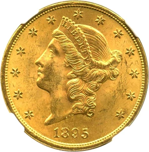 image for: 1895 $20 NGC MS63+