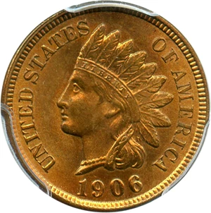 image for: 1906 1c PCGS MS64 RB