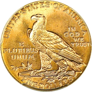 image for: 1915 $5 PCGS/CAC MS65+ Awesome Gem