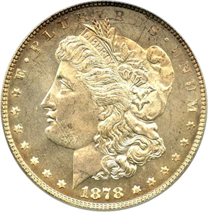image for: 1878 7TF $1 PCGS MS64 PL (Reverse of 1878) - No Reserve!