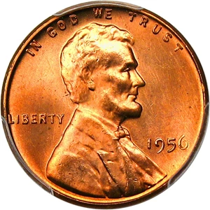 image for: 1956 1c PCGS MS67 RD - Registry Quality Gem, Tied for Finest Graded