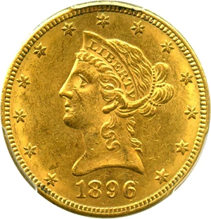 image for: 1896-S $10 PCGS MS61 - No Reserve!