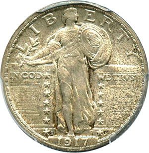 image for: 1917-S Type 2 25c PCGS MS65 - No Reserve!
