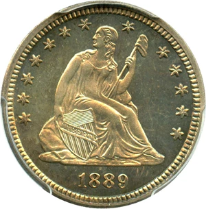 image for: 1889 25c PCGS Proof 65 CAM - No Reserve!