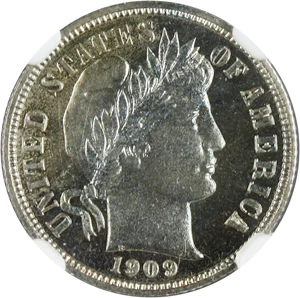 image for: 1909 10c NGC/CAC Proof 64