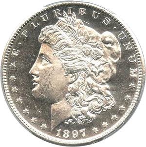 image for: 1897-S $1 PCGS MS64 PL