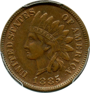 image for: 1885 1c PCGS AU58