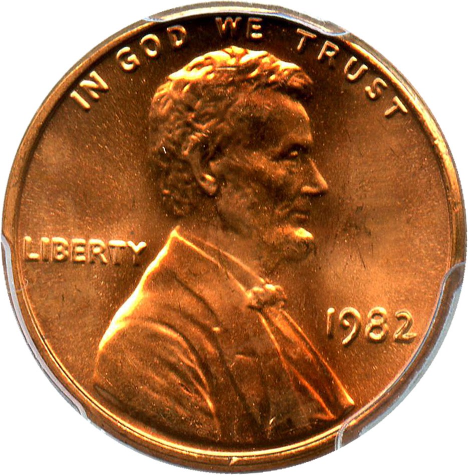 image for: 1982 1c PCGS MS65 RD (Bronze Large Date) - No Reserve!