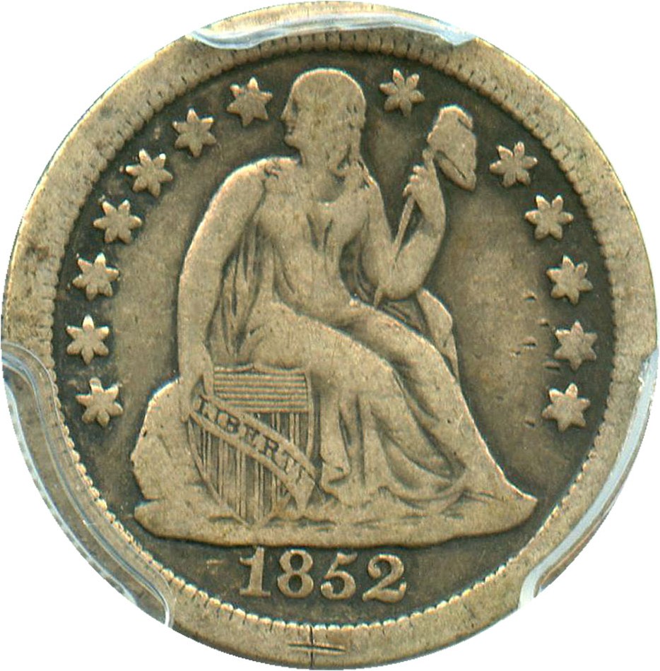 image for: 1852-O 10c PCGS F12