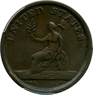 image for: 1783 Washington Copper PCGS XF40 (Military, Large Bust) Affordable Early Copper