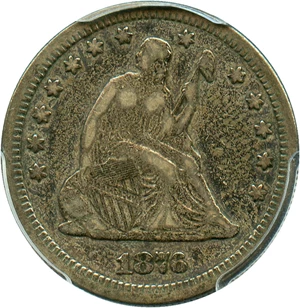 image for: 1876-CC 25c PCGS VF30 - Affordable Carson City Issue