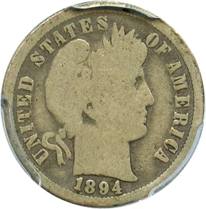image for: 1894-O 10c PCGS Good-4