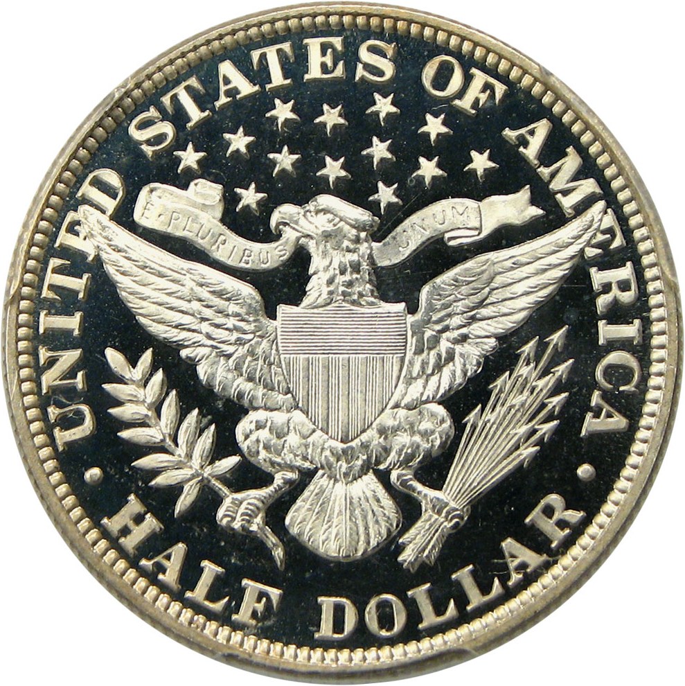 image for: 1892 50c PCGS Proof 65 DCAM - Gorgeous First-Year Gem Proof Barber