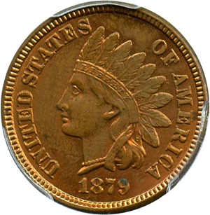 image for: 1879 1c PCGS MS63 RB