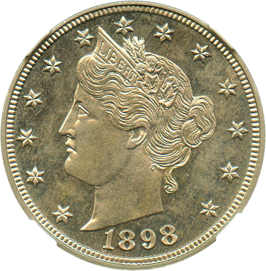image for: 1898 5c NGC Proof 64