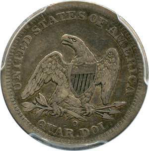 image for: 1843-O 25c PCGS VF30 - Scarce O-Mint Seated Quarter - No Reserve!