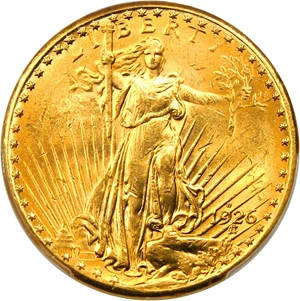 image for: 1926-D $20 PCGS/CAC MS62 - Rare Saint Gaudens Issue