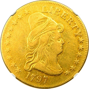 image for: 1797 Large Eagle $10 NGC VF30 - Nice, Affordable Early Gold Eagle