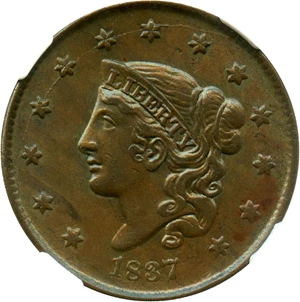 image for: 1837 1c NGC/CAC MS64 BN - No Reserve!