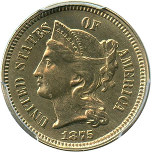 image for: 1875 3cN PCGS Proof 62