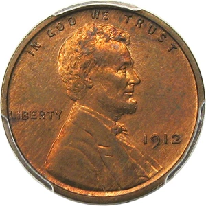 image for: 1912 1c PCGS Proof 64 RD - Desirable Matte Proof Lincoln - Scarce in Red - No Reserve!