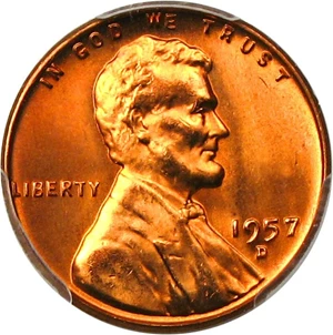 image for: 1957-D 1c PCGS MS67 RD - DLRC Discount!