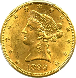 image for: 1899-S $10 PCGS MS63 - No Reserve!