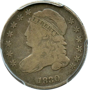 image for: 1830 10c PCGS VG-10 (Medium 10C) - No Reserve!