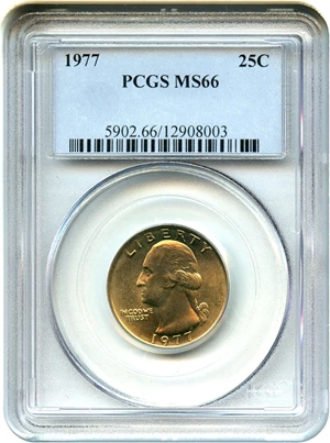 image for: 1977 25c PCGS MS66