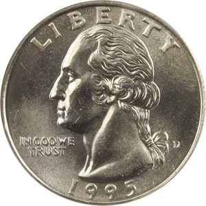 image for: 1995-D 25c PCGS MS66