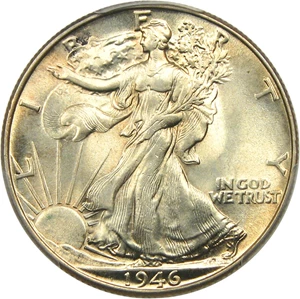 image for: 1946 50c PCGS MS63 (Doubled Die Reverse) Scarce Variety