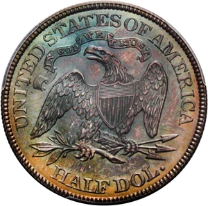image for: 1887 50c PCGS/CAC Proof 66 - Colorful Toning