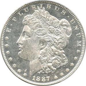 image for: 1887 $1 PCGS MS64 DMPL - No Reserve!