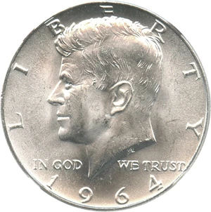 image for: 1964 50c NGC MS66