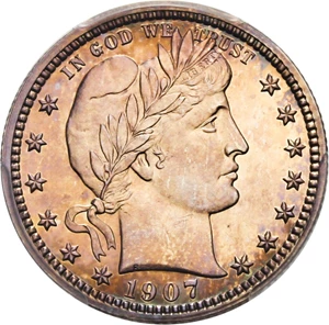 image for: 1907 25c PCGS Proof 65