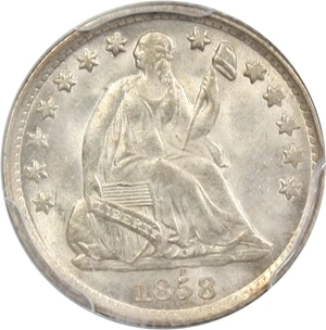 image for: 1858-O H10c PCGS/CAC MS64