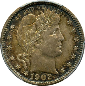 image for: 1902 25c PCGS MS64 - No Reserve!