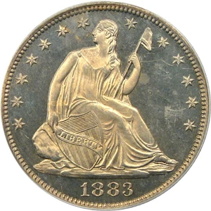 image for: 1883 50c PCGS/CAC Proof 64 OGH
