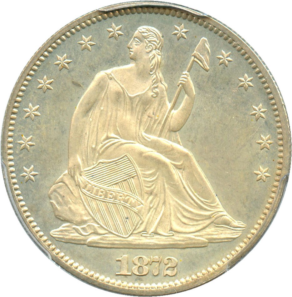 image for: 1872 50c PCGS Proof 64 - No Reserve!