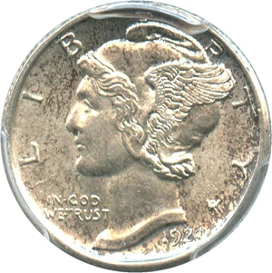 image for: 1920-D 10c PCGS MS62