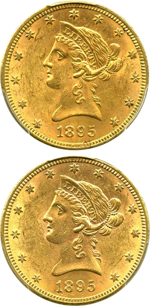 image for: Investor Lot: 1895 $10 PCGS MS62 (2 Coins) - No Reserve!