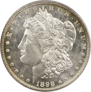 image for: 1898 $1 PCGS MS64+ PL - Gorgeous